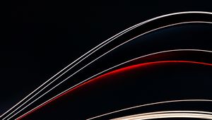 Preview wallpaper lines, abstract, wavy, dark background