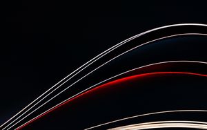 Preview wallpaper lines, abstract, wavy, dark background