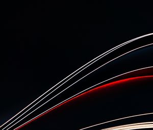 Preview wallpaper lines, abstract, wavy, dark background