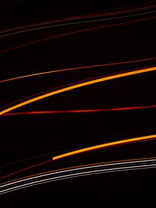 Preview wallpaper lines, abstraction, black background, bright