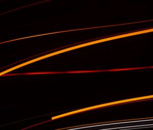 Preview wallpaper lines, abstraction, black background, bright