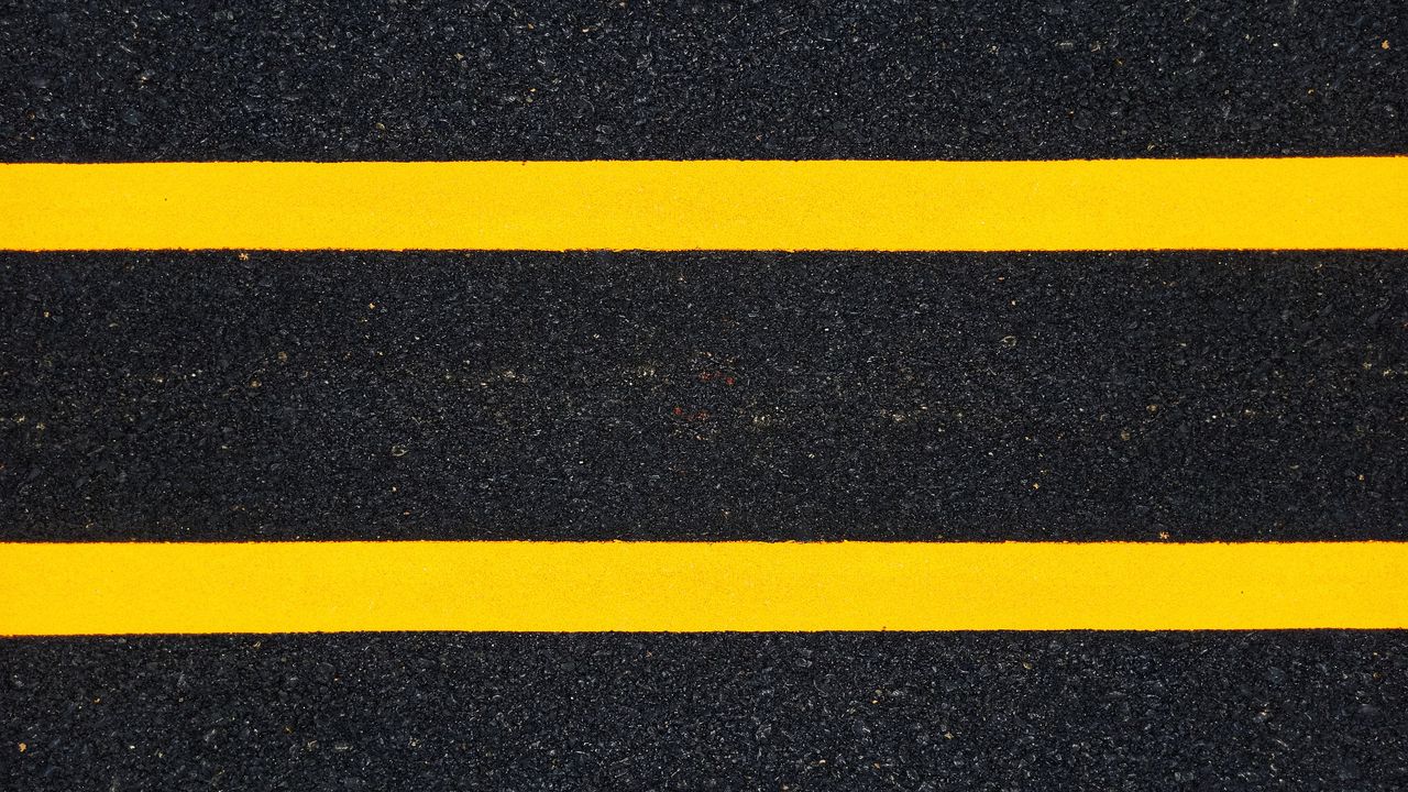 Wallpaper lines, asphalt, marking, stripes, yellow, texture