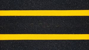 Preview wallpaper lines, asphalt, marking, stripes, yellow, texture
