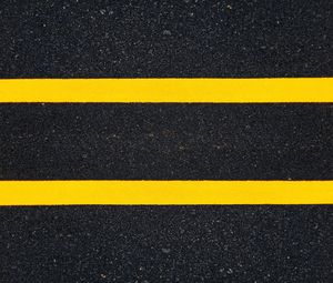 Preview wallpaper lines, asphalt, marking, stripes, yellow, texture
