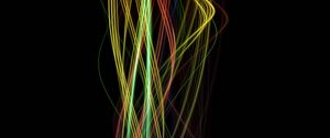 Preview wallpaper lines, beam, interlacing, multicolored, glowing