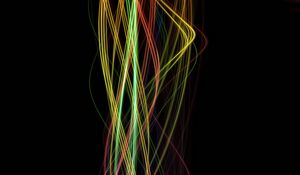 Preview wallpaper lines, beam, interlacing, multicolored, glowing