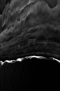 Preview wallpaper lines, black, bw, wavy, relief, dark