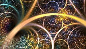 Preview wallpaper lines, circles, glow, fractal, abstraction