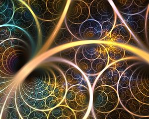 Preview wallpaper lines, circles, glow, fractal, abstraction
