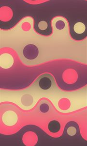 Preview wallpaper lines, circles, sinuous, spots, colorful, pattern