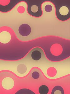 Preview wallpaper lines, circles, sinuous, spots, colorful, pattern