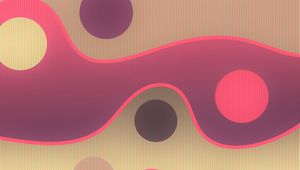 Preview wallpaper lines, circles, sinuous, spots, colorful, pattern