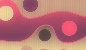 Preview wallpaper lines, circles, sinuous, spots, colorful, pattern