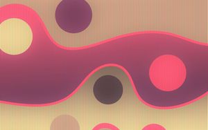 Preview wallpaper lines, circles, sinuous, spots, colorful, pattern