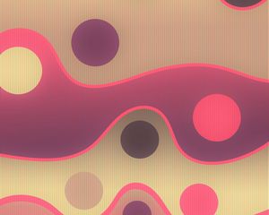 Preview wallpaper lines, circles, sinuous, spots, colorful, pattern