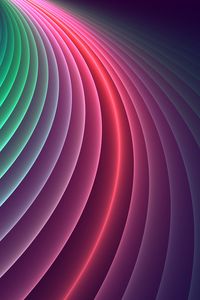 Preview wallpaper lines, colorful, glow, smooth, gradient