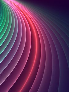 Preview wallpaper lines, colorful, glow, smooth, gradient