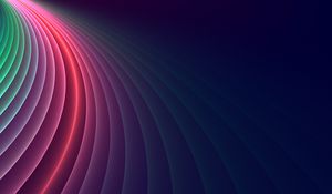Preview wallpaper lines, colorful, glow, smooth, gradient
