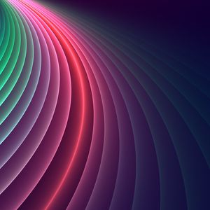 Preview wallpaper lines, colorful, glow, smooth, gradient