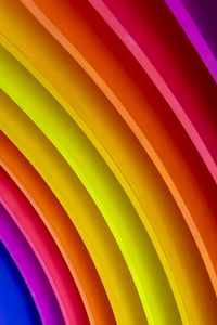 Preview wallpaper lines, colorful, rainbow, curved