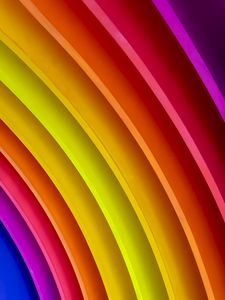 Preview wallpaper lines, colorful, rainbow, curved