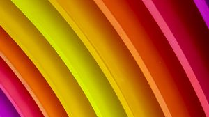 Preview wallpaper lines, colorful, rainbow, curved