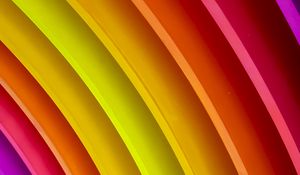 Preview wallpaper lines, colorful, rainbow, curved