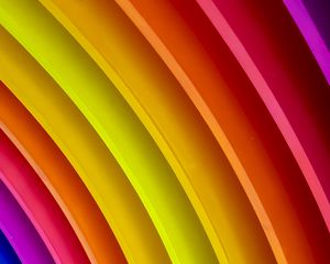 Preview wallpaper lines, colorful, rainbow, curved