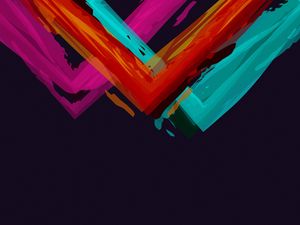 Preview wallpaper lines, colorful, stripes, pink, red, blue