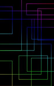 Preview wallpaper lines, connections, multicolored, glow