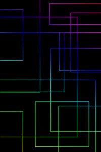 Preview wallpaper lines, connections, multicolored, glow