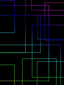 Preview wallpaper lines, connections, multicolored, glow