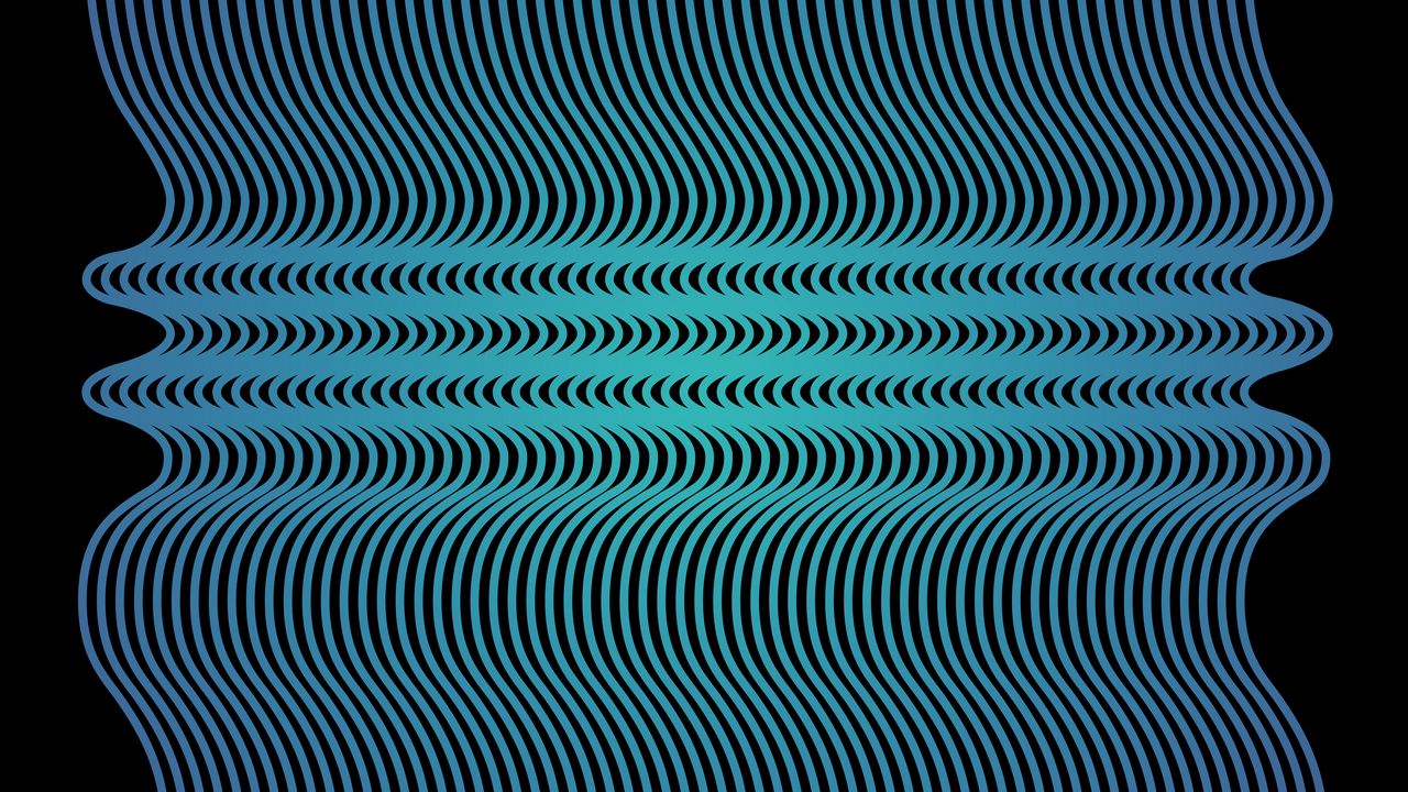 Wallpaper lines, curve, blue, abstraction