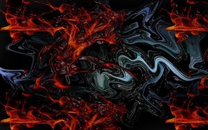 Preview wallpaper lines, curves, background, dark