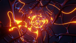 Preview wallpaper lines, curves, light, abstraction, 3d
