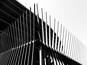 Preview wallpaper lines, facade, architecture, bw