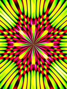 Preview wallpaper lines, flower, abstraction, green, pink, bright