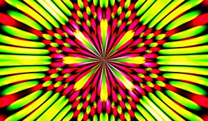Preview wallpaper lines, flower, abstraction, green, pink, bright