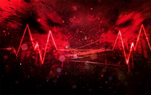 Preview wallpaper lines, glare, spots, red, abstraction