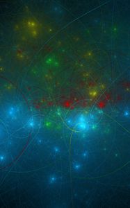 Preview wallpaper lines, glow, intersection, abstraction, blue