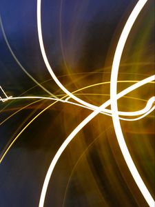 Preview wallpaper lines, glow, long exposure, freezelight, dark