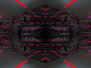 Preview wallpaper lines, glow, volume, shapes, abstraction