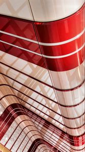 Preview wallpaper lines, highlights, abstraction, curves, white, red