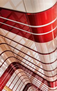 Preview wallpaper lines, highlights, abstraction, curves, white, red