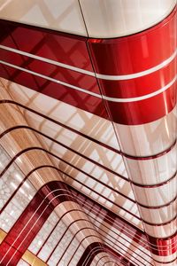 Preview wallpaper lines, highlights, abstraction, curves, white, red