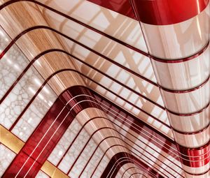 Preview wallpaper lines, highlights, abstraction, curves, white, red