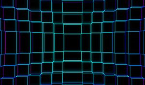 Preview wallpaper lines, immersion, cubes, shapes, glow