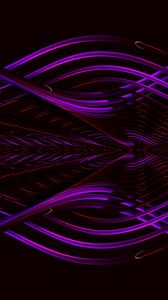 Preview wallpaper lines, interlacing, abstraction, purple