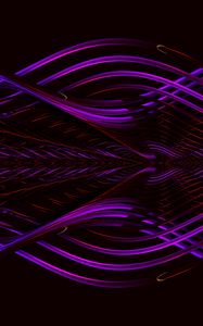 Preview wallpaper lines, interlacing, abstraction, purple