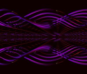 Preview wallpaper lines, interlacing, abstraction, purple